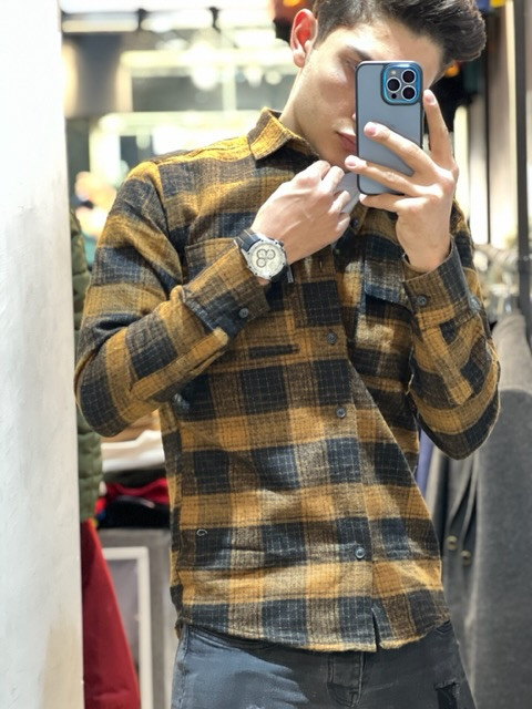 پیراهن ترک پارچه پشمی کد 23646203