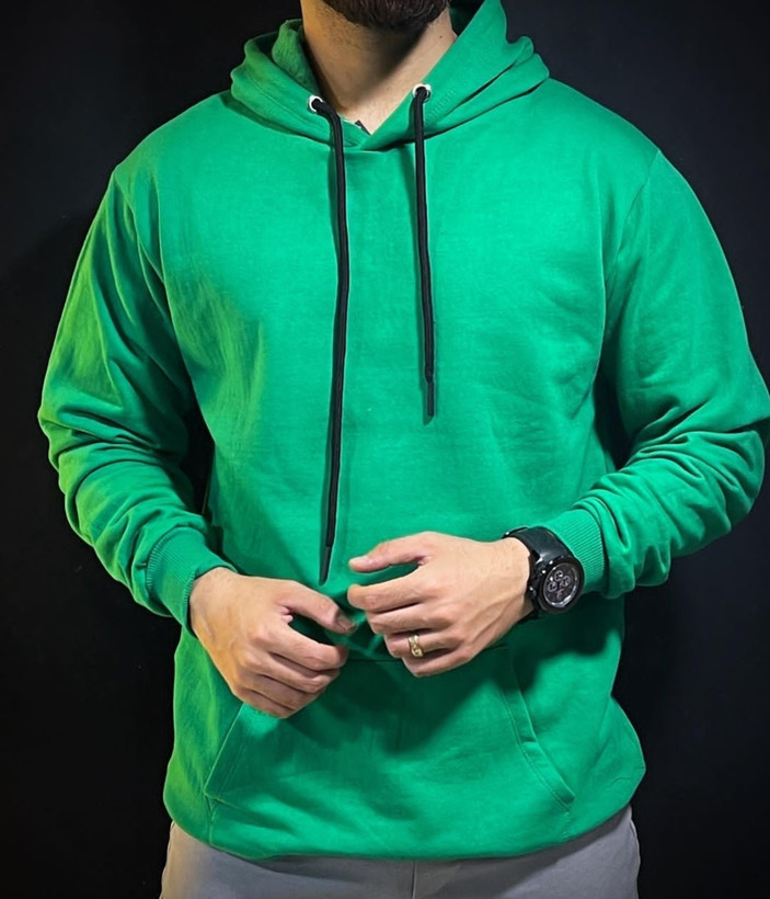 هودی ساده بیسیک سبز