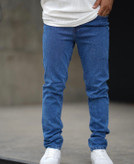 شلوار جین مردانه مدل راسته رگولار آبی - کد jod86t