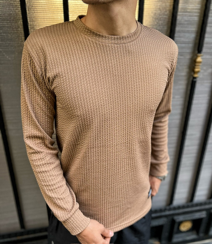 بلوز آستین بلند پاییزه پارچه کراش تمام کش