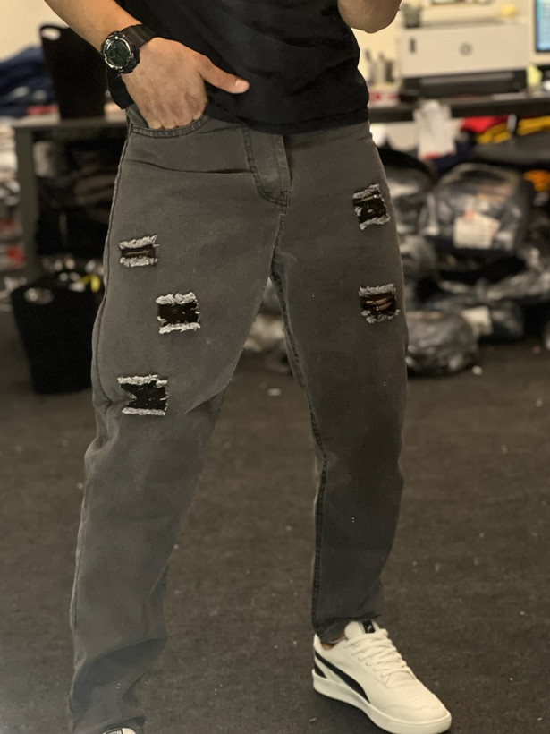 شلوار مام استایل دودی جدید