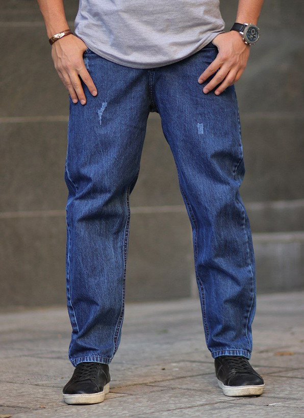 شلوار مام استایل مردانه آبی خاص کد ۱۳۹