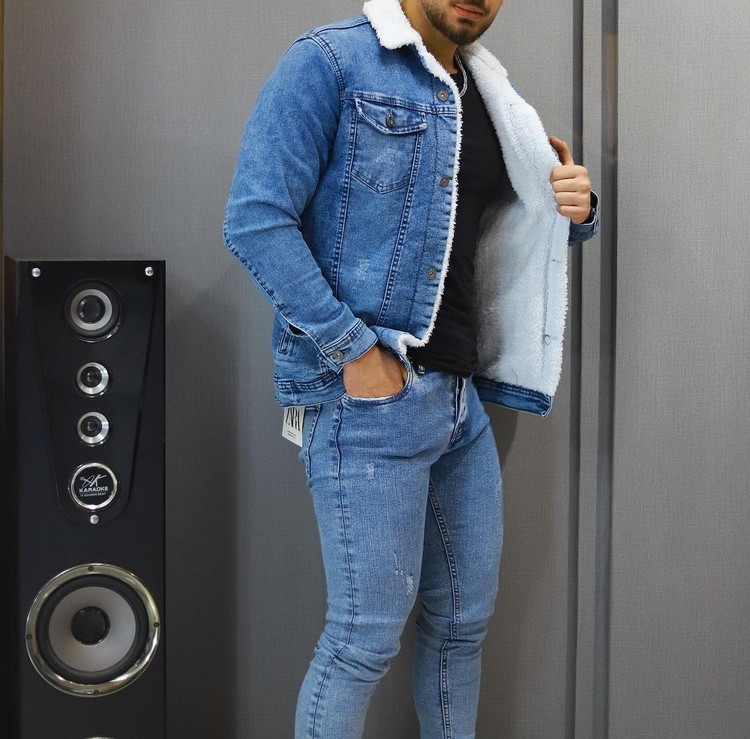 کت لی آبی مردانه