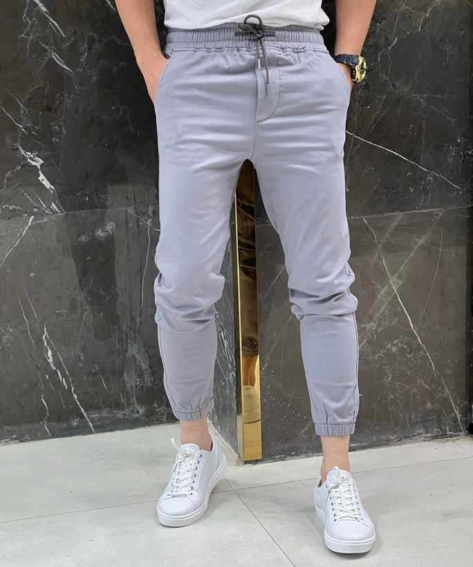 اسلش کتان طوسی روشن