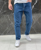 شلوار مام فیت آبی مردانه جدید کد 455 مدل 2025