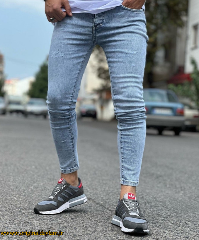 شلوار جین آبی برفی خاص و جدید