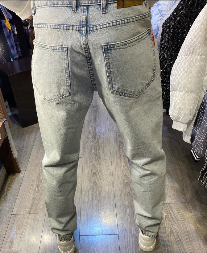 شلوار جین مام فیت نئو برفی کد G351853