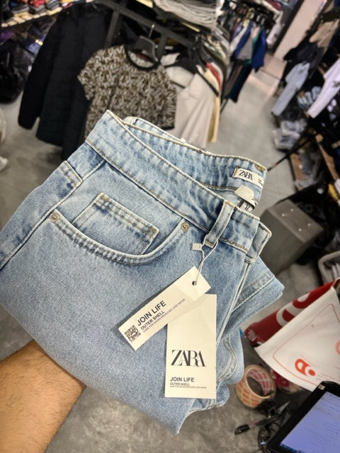 شلوار مام استایل بدون زاپ مدل zara man