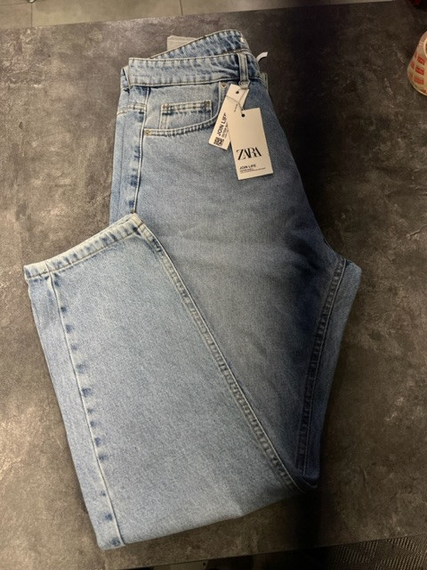 شلوار مام استایل بدون زاپ مدل zara man