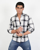 پیراهن چهارخانه نخی مردانه