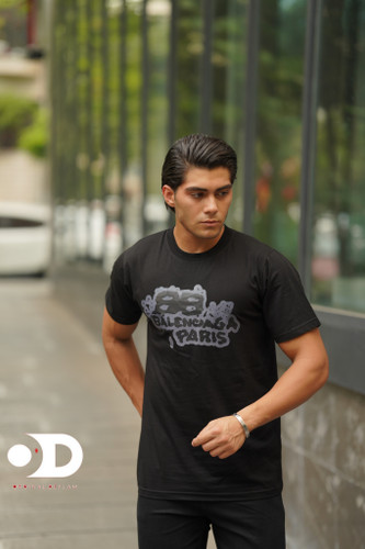 Black Lash T-Shirt Code 3456 Cotton Yarn Fabric 28 Excellent