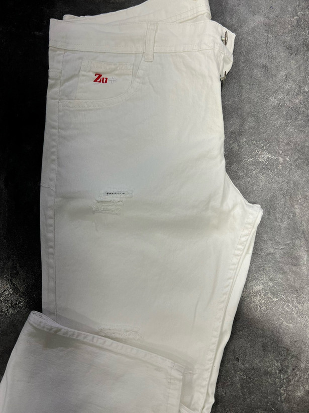 Exceptional offer for only 366T$/😍 Men's White Slim Fit Jeans - Zip Cutter New & Cute WKDNKS Code