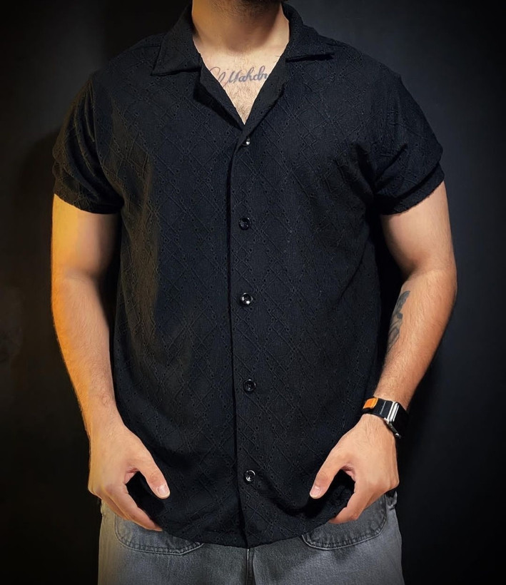 Men's Shirt Collar English Patterned Code 35543