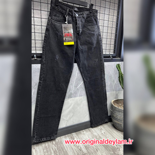 شلوار بگ ذغالی شست تیره مردانه کد ۵۶۷۵