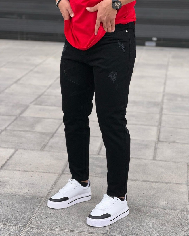 شلوار جین مردانه مدل مام استریت مشکی