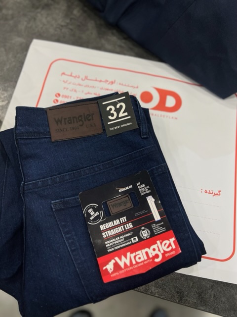 شلوار لی راسته Wrangler  رنگ سرمه ای سیر