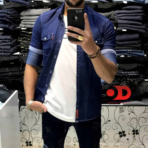 پیراهن جین سرمه ای