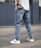 شلوار مام استریت مردانه آبی