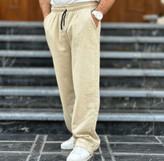 شلوار لینن کرم مردانه