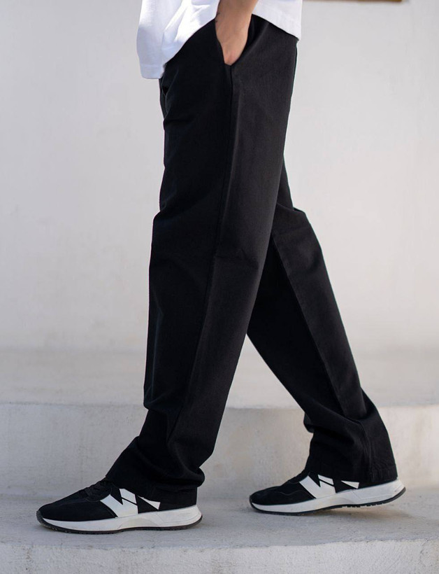 شلوار اسلش کنفی مشکی