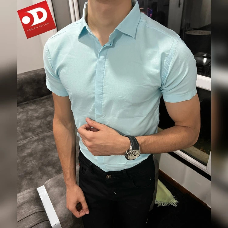 پیراهن آستین کوتاه سبزپسته ای فول کش کیفیت عالی۲۰۲۳