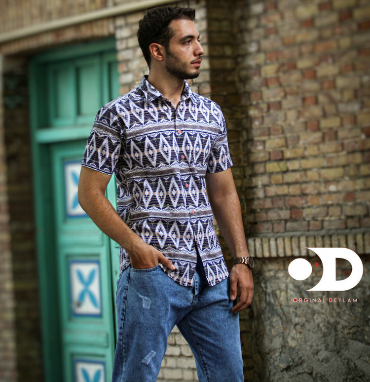 پیراهن کنفی خنک با طرح زیبای سنتی ایرانی