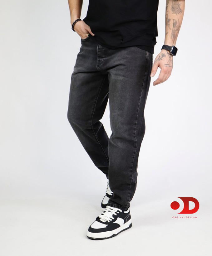 شلوار مام فیت بدون زاپ-دوخت تمام صنعتی