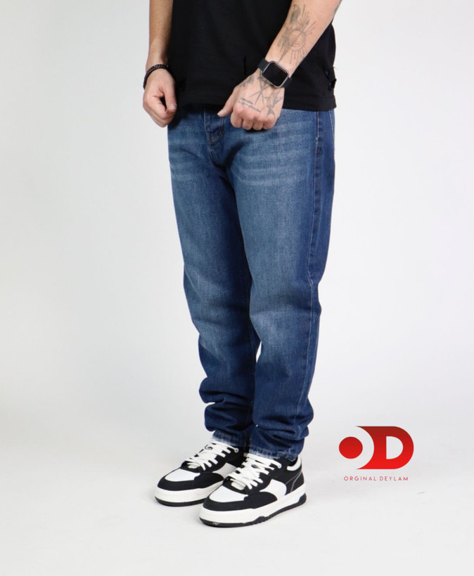 شلوار مام فیت بدون زاپ-دوخت تمام صنعتی کد ۷۵۵۹