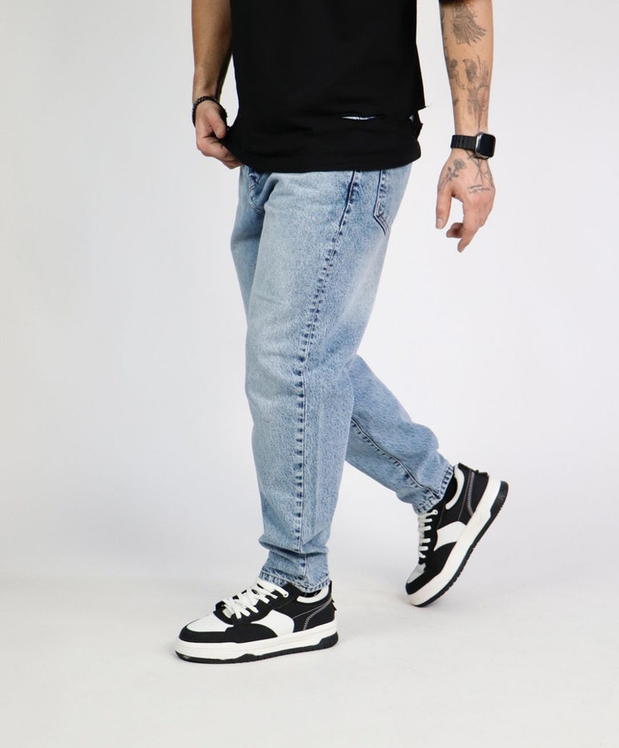 شلوار مام فیت بدون زاپ-دوخت تمام صنعتی