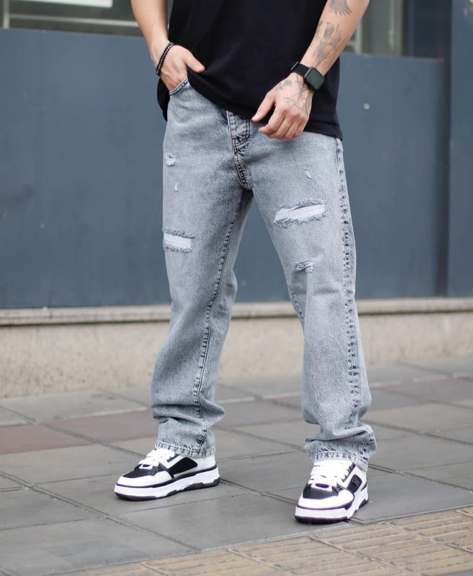 شلوار بگ رنگ خاص زاپ کاتر زانفیکس-فوق العاده شیک و با کیفیت