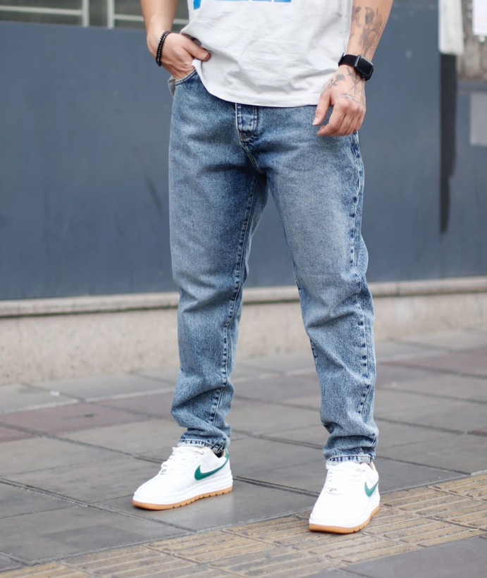 شلوار مام فیت بدون زاپ-دوخت تمام صنعتی کد 40989