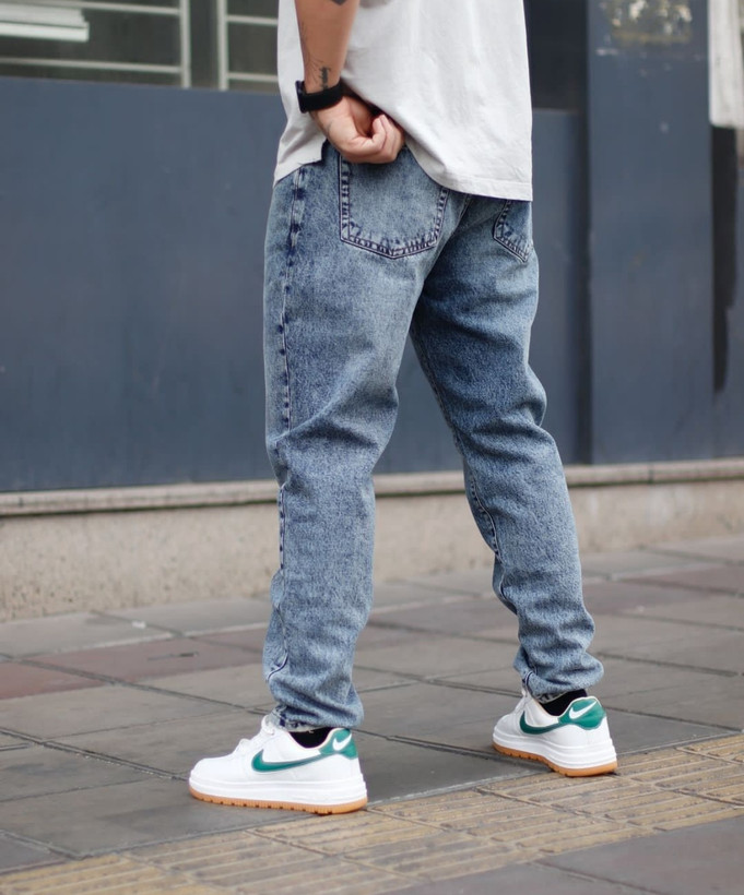 شلوار مام فیت بدون زاپ