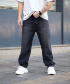 شلوار بگ ذغالی مردانه