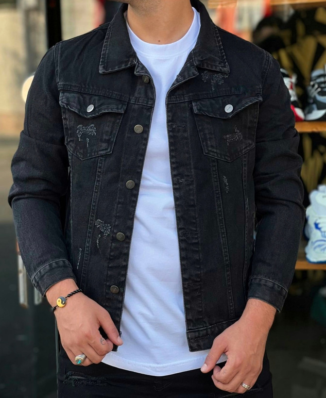 کاپشن لی مشکی مات بدون خز-قواره آزاد باکسی