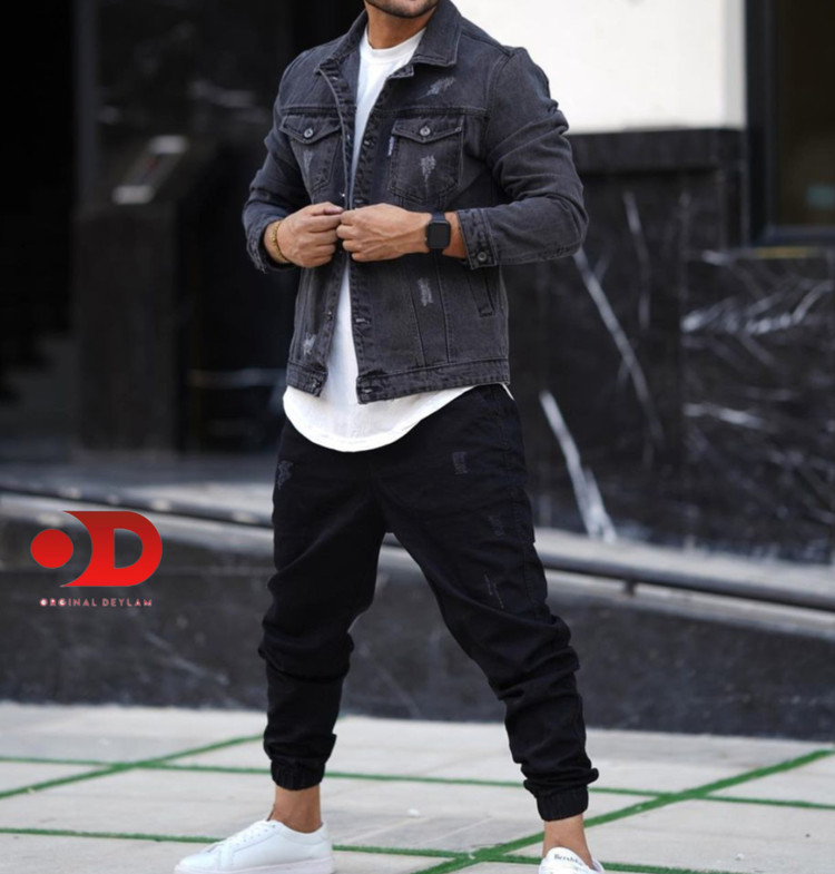 کت لی ذغالی مردانه بهترین پارچه سنگشور کد dld4587