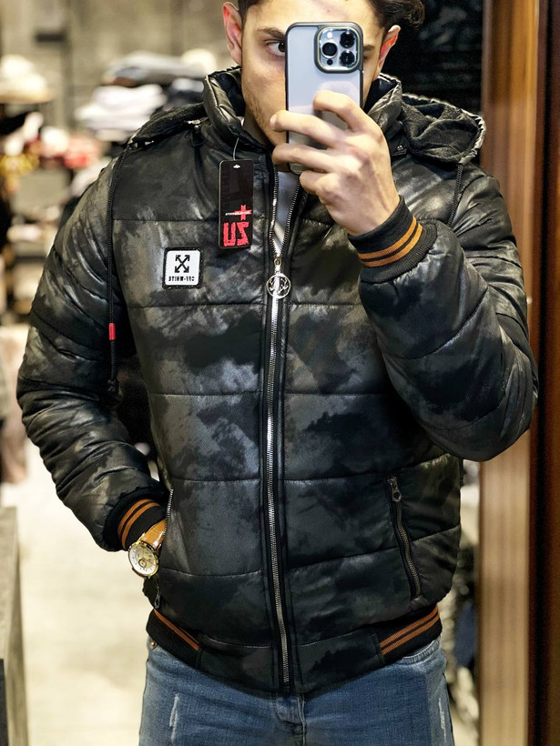 کاپشن برزنتی طرح ابر و بادی ضخیم خفن 🤌🤩