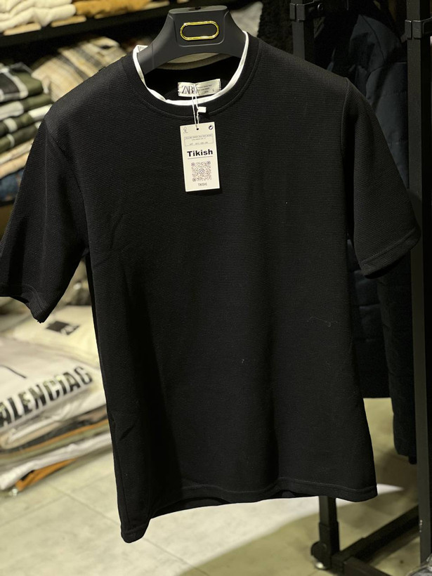 تیشرت یقه گرد پارچه کنفی