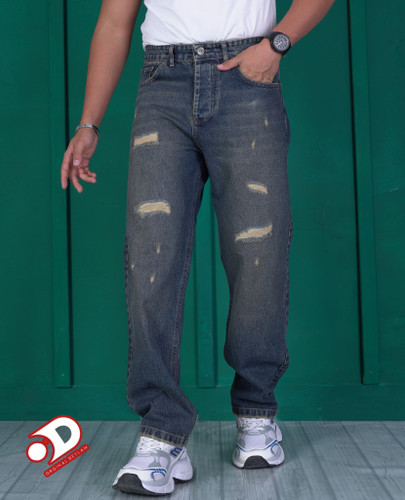 شلوار بگ مردانه رنگ گازوییلی فوقالعاده شیک با کیفیت و زیبا