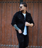 کت لش مشکی مردانه نیم لش قواره دار-اسپرت و جذاب❤️🔥