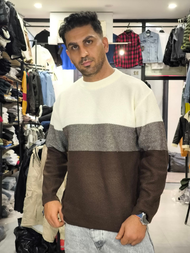 پلیور بافت زنبوری دو تیکه جدید ترند 2025 - فری سایز مناسب برای سایزهای لارج تا دو ایکس کد 3