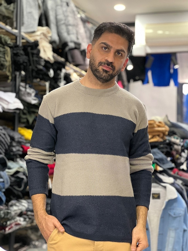 پلیور رینگری بافت زنبوری0کرم قهوه ای ترند 2025 - فری سایز مناسب برای سایزهای لارج تا دو ایکس کد ۲