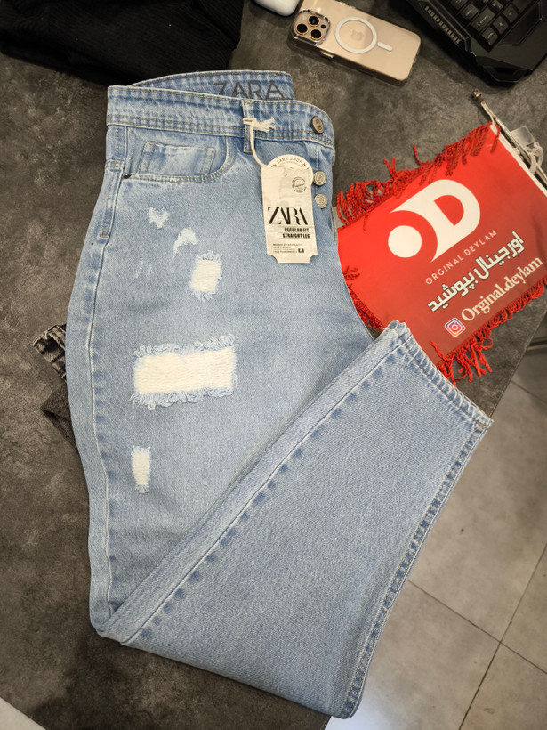 شلوار مام فیت مردانه یخی