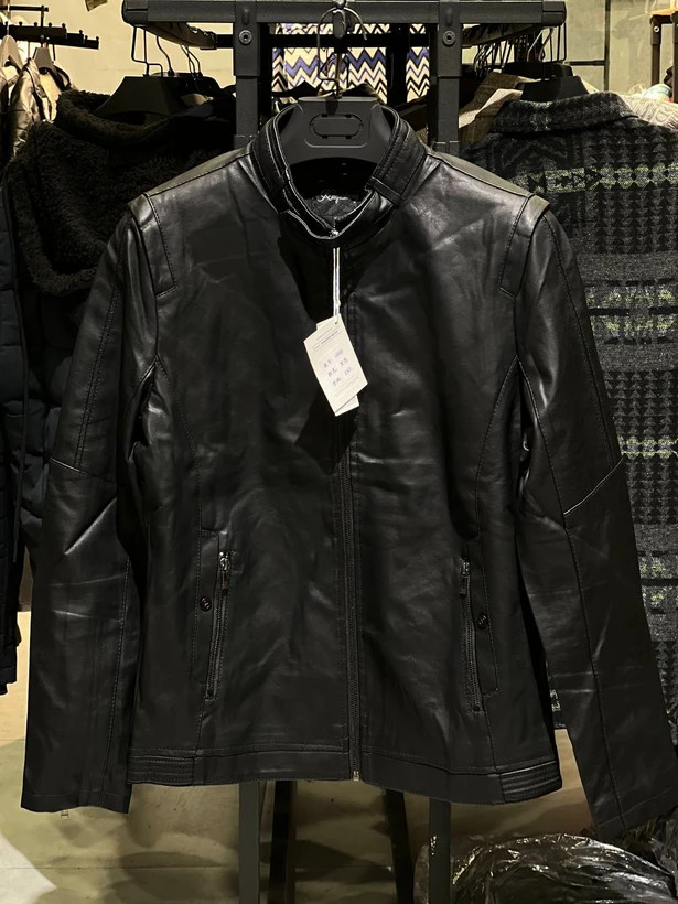 کت چرم مشکی وارداتی اسپرت مردانه - کیفیت پریمیوم کد ۲