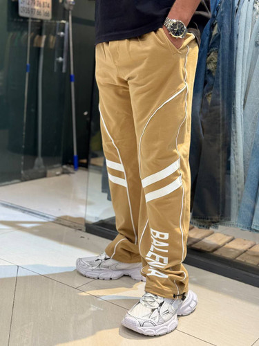 شلوار جاگر مغزی خور جنس پنبه گلکسی رنگ خردلی