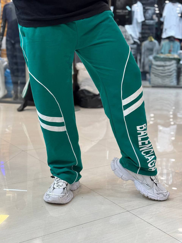 شلوار جاگر مغزی خور جنس پنبه گلکسی رنگ سبزآبی