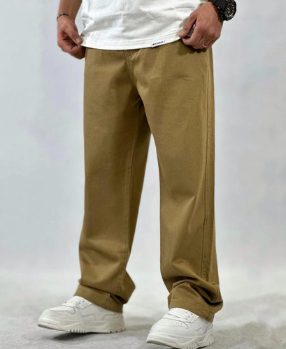 اسلش بگ مردانه پارچه جین سنگشور اعلا رنگ کرم