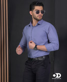 پیراهن دوشین اسپرت-مجلسی مردانه رنگ فیلی کد a25 | یقه خرگوشی snt کراوات خور