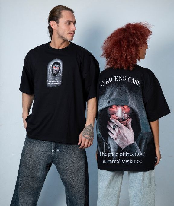 تیشرت باکسی مردانه طرح گای فاکس | نخ پنبه ماکان اعلا