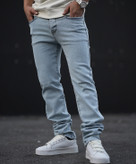 شلوار جین راسته رگولار مردانه رنگ آبی یخی کد b235