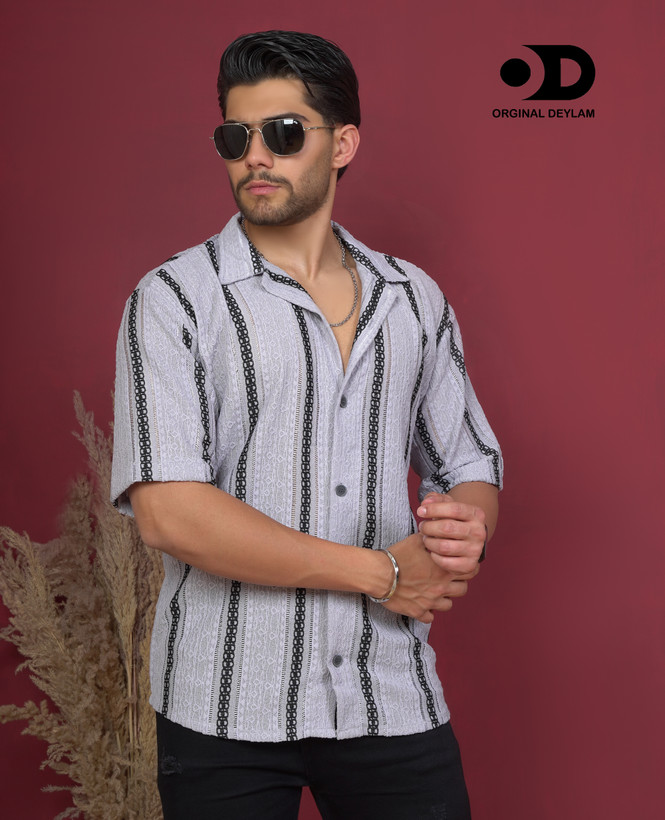 پیراهن لش مراکشی فوق العاده خنک وارداتی رنگ طوسی | استایل اولد مانی
